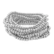 Silver Beaded Bracelet