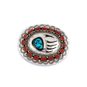 Silver Bear Paw Buckle