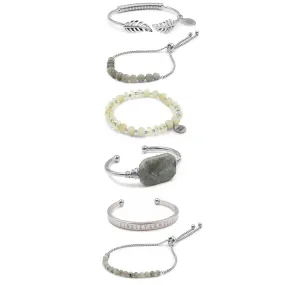 Silver Hawthorn Bracelet Stack (Ambassador)