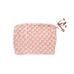 Small Quilted Pouch - Pink Lisbon Ditsy
