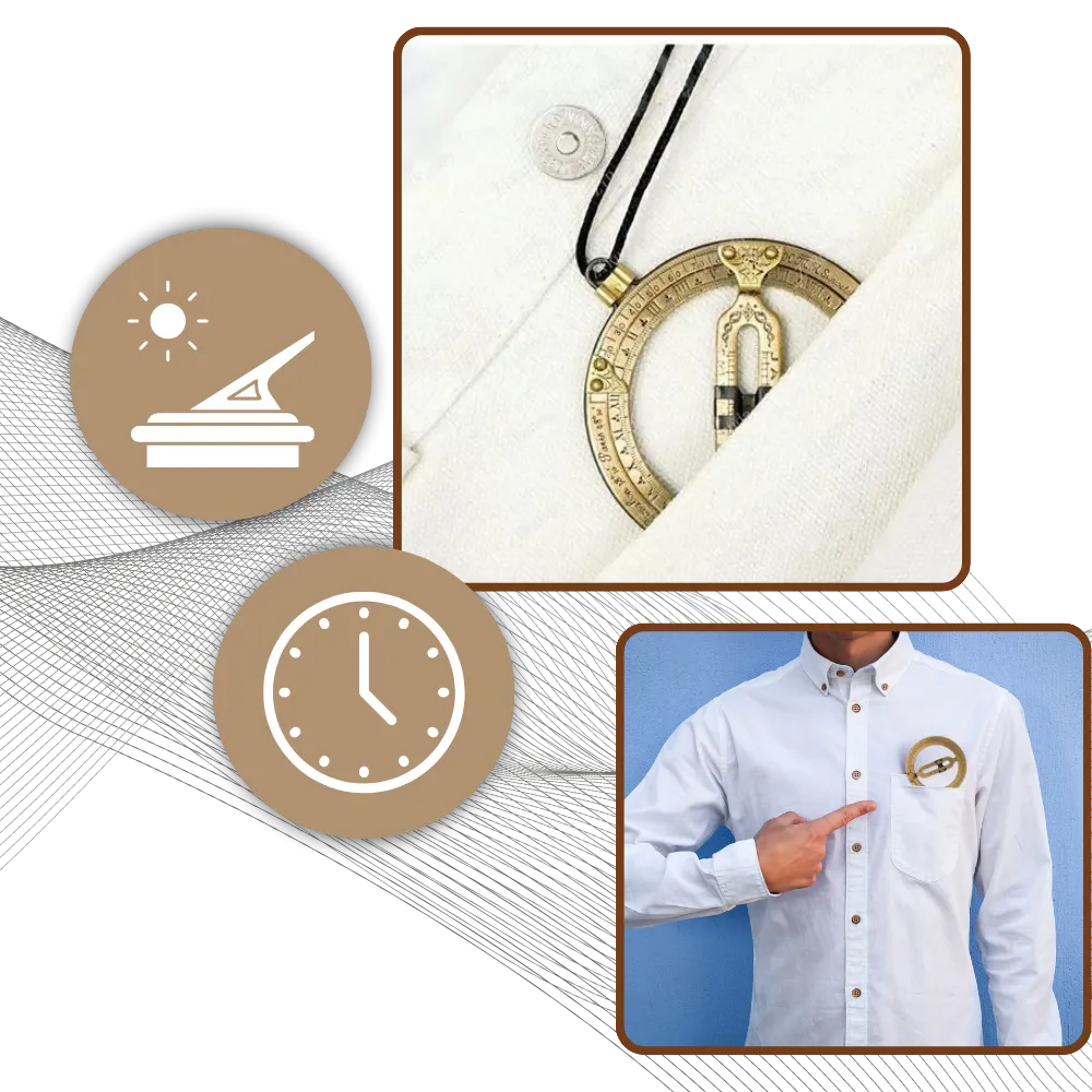 Solar Accuracy Pocket Sundial Watch