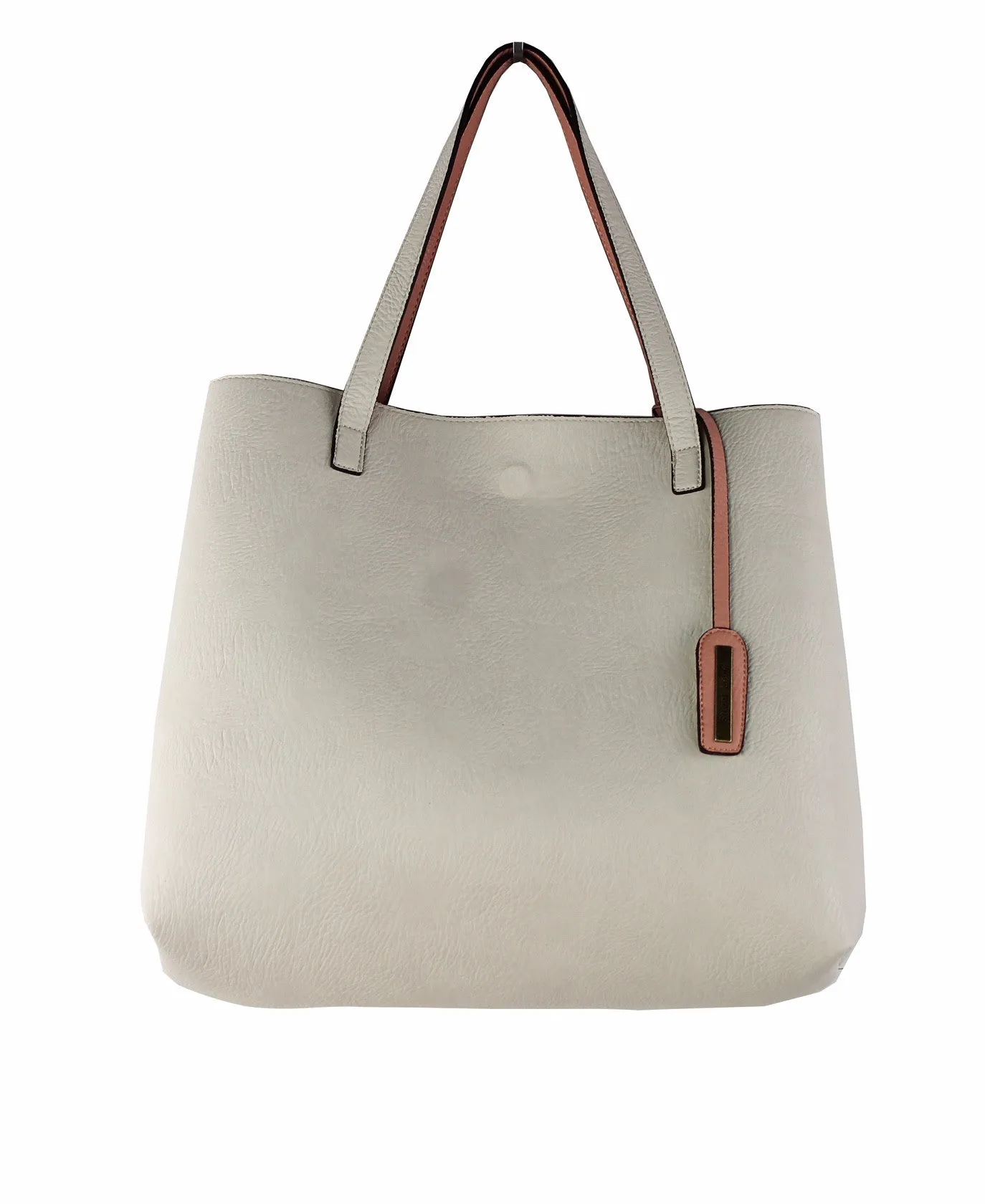 Street Level Blush/Ivory Reversible Tote