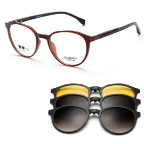 Strong and Durable TR90 Clip On Glasses with Spring Hinge 10015