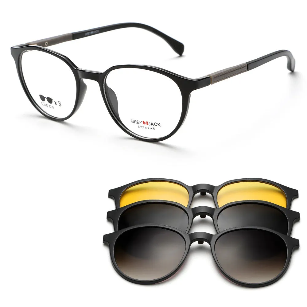 Strong and Durable TR90 Clip On Glasses with Spring Hinge 10015
