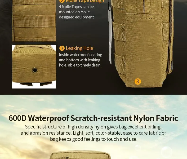 Tactical Compact Water-resistant EDC Pouch