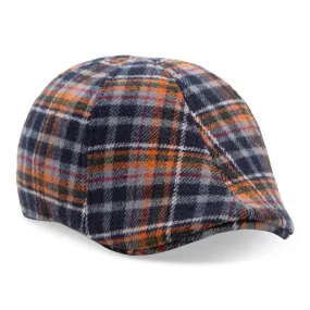 The Underdog Boston Scally Cap - Triumph Orange Plaid