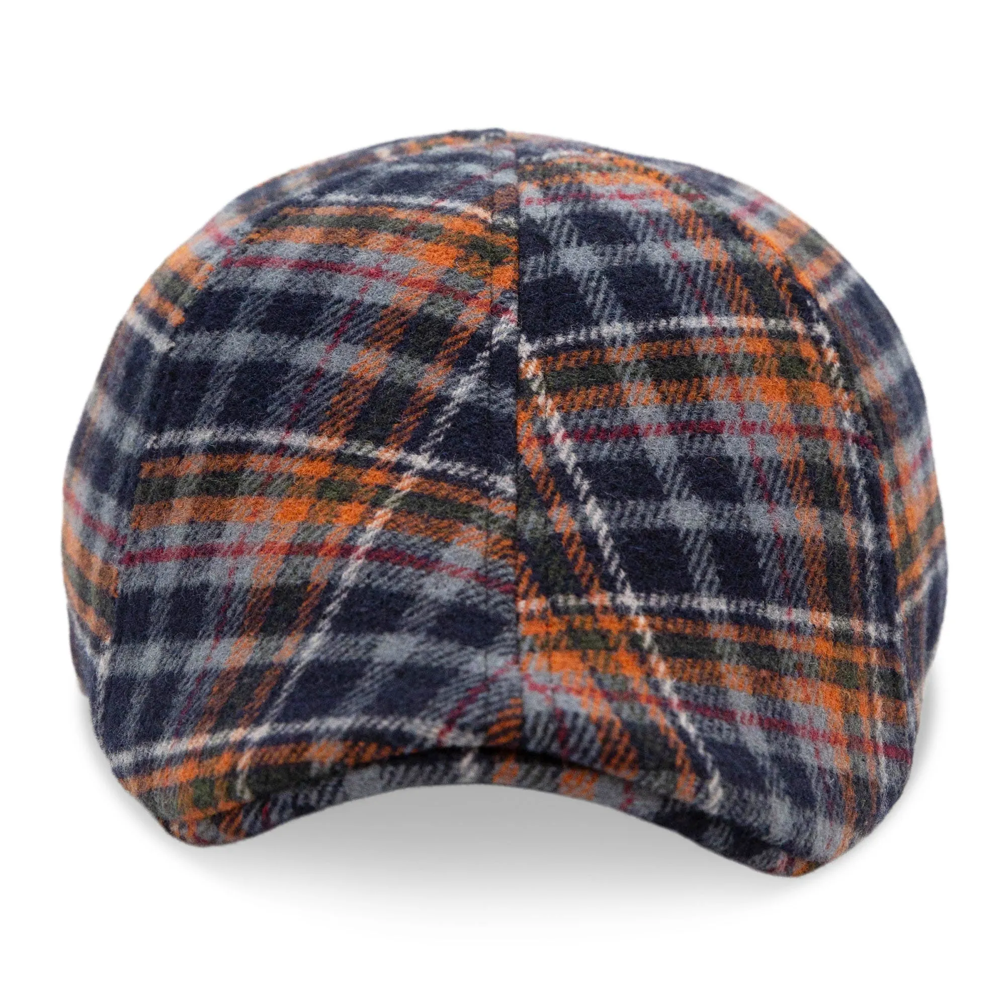 The Underdog Boston Scally Cap - Triumph Orange Plaid