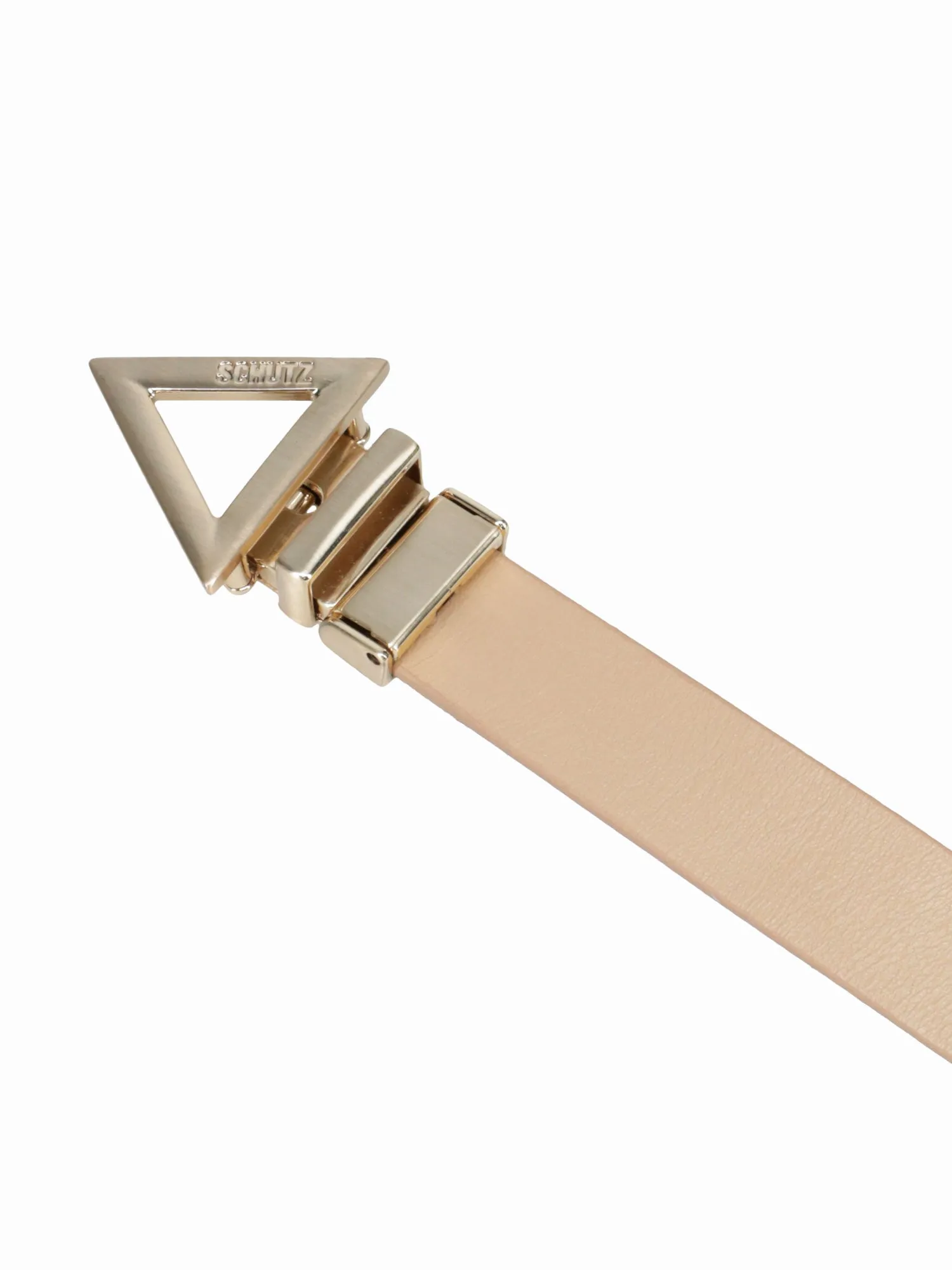 Tri Reversible Belt Light Nude   Prata