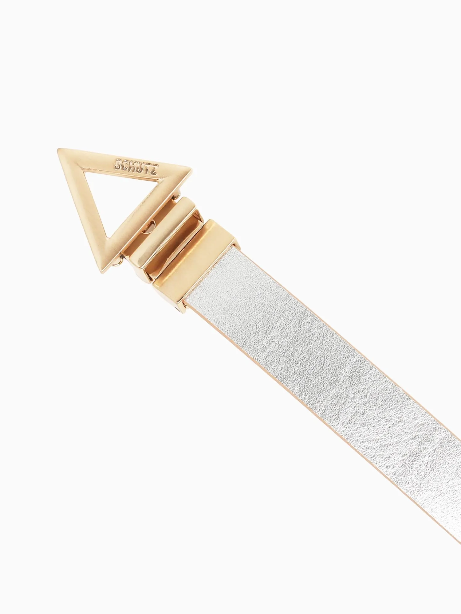 Tri Reversible Belt Light Nude   Prata