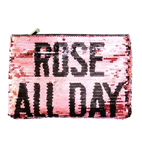 Urban Expressions Reversible Sequin Rose All Day Clutch