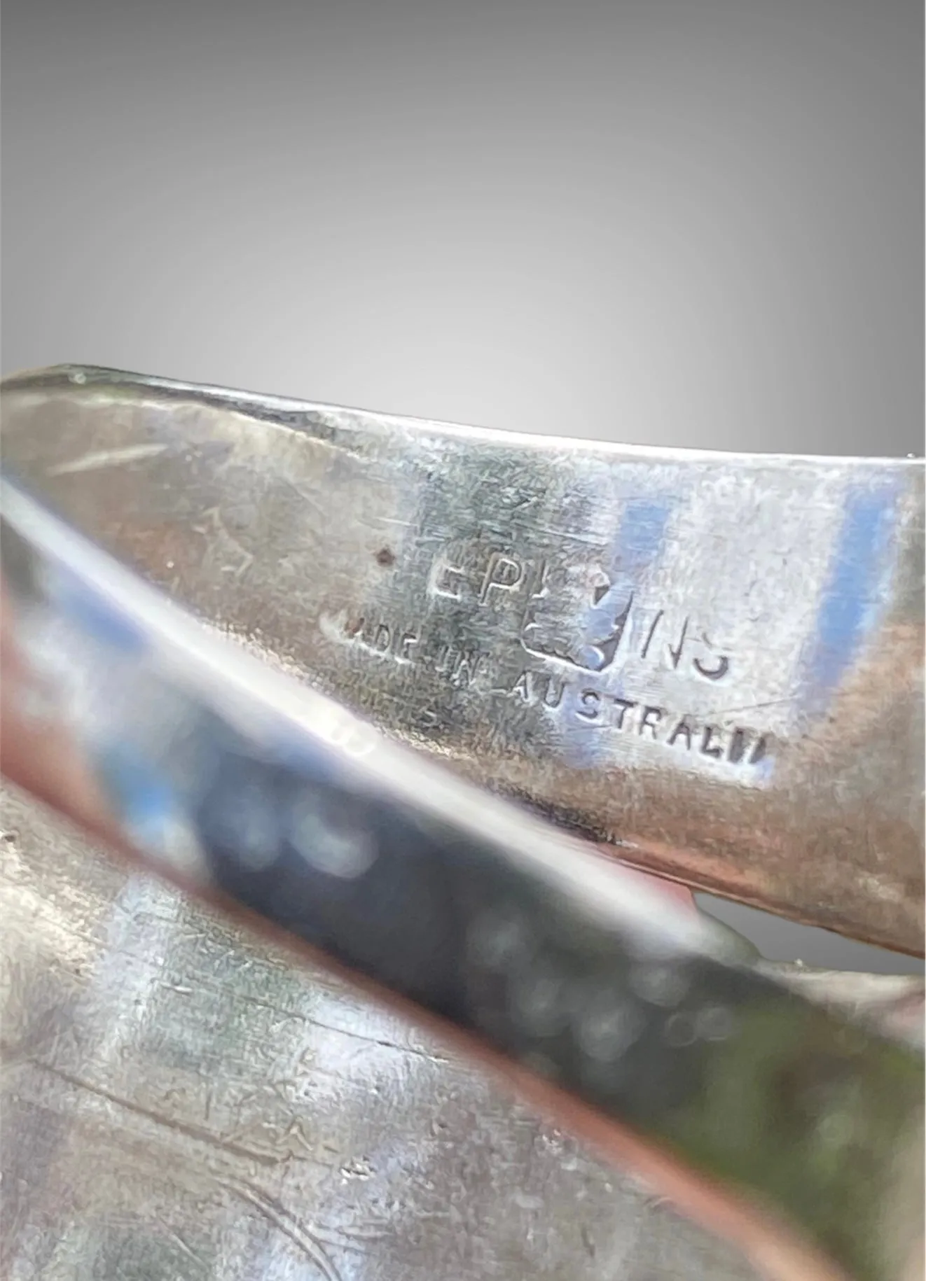 Vintage Australian EPNS Butter Knife Ring