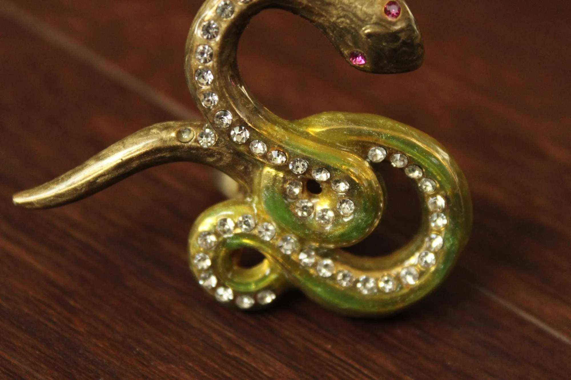 Vintage Betsey Johnson Snake Statement Ring