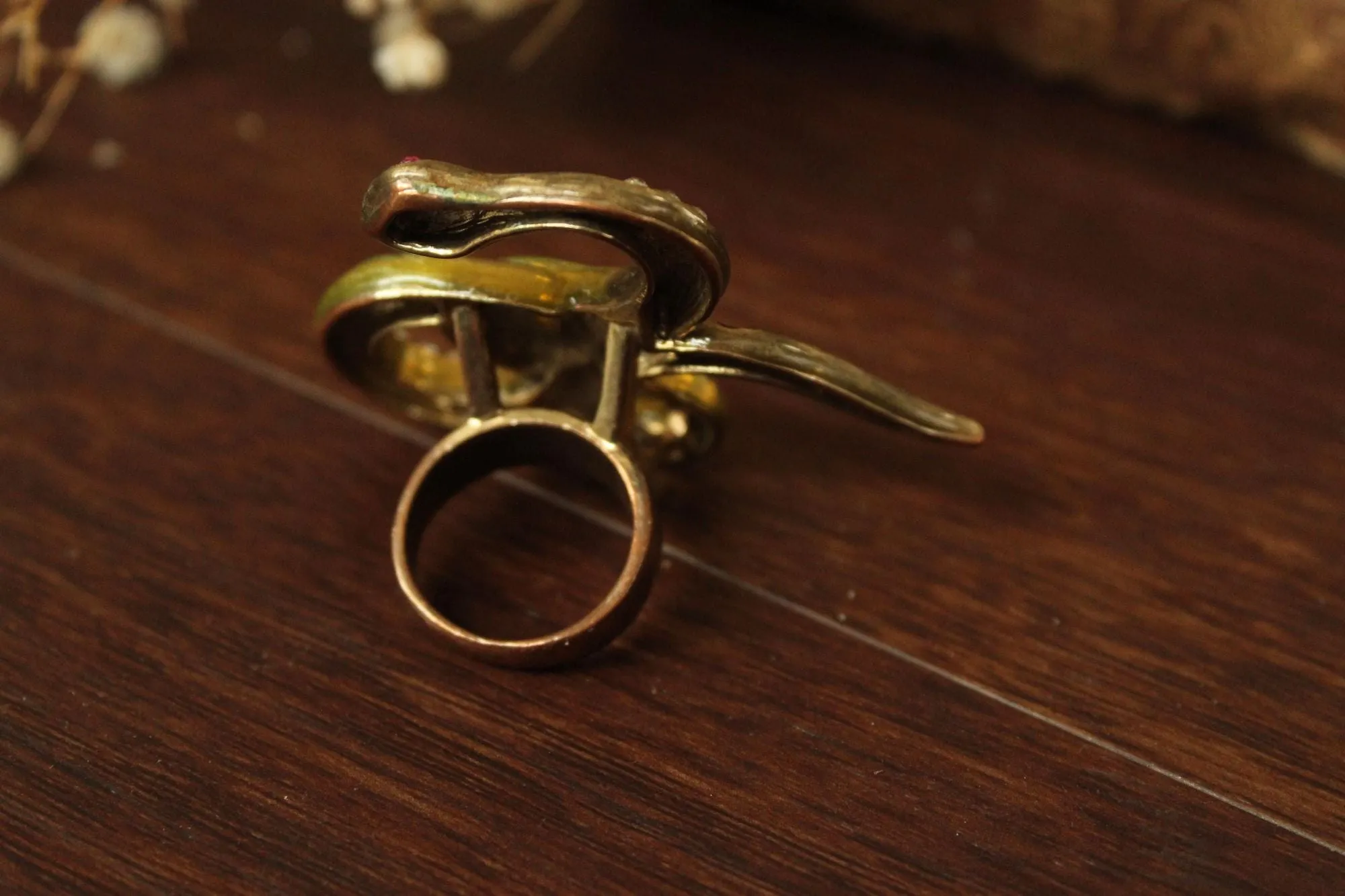 Vintage Betsey Johnson Snake Statement Ring