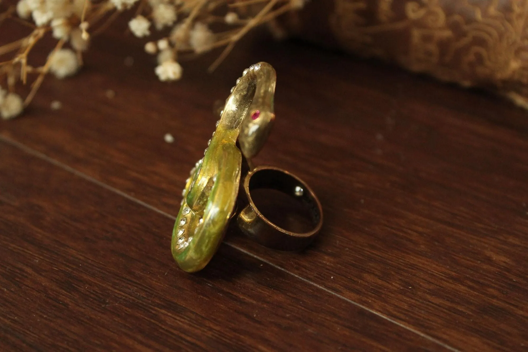 Vintage Betsey Johnson Snake Statement Ring