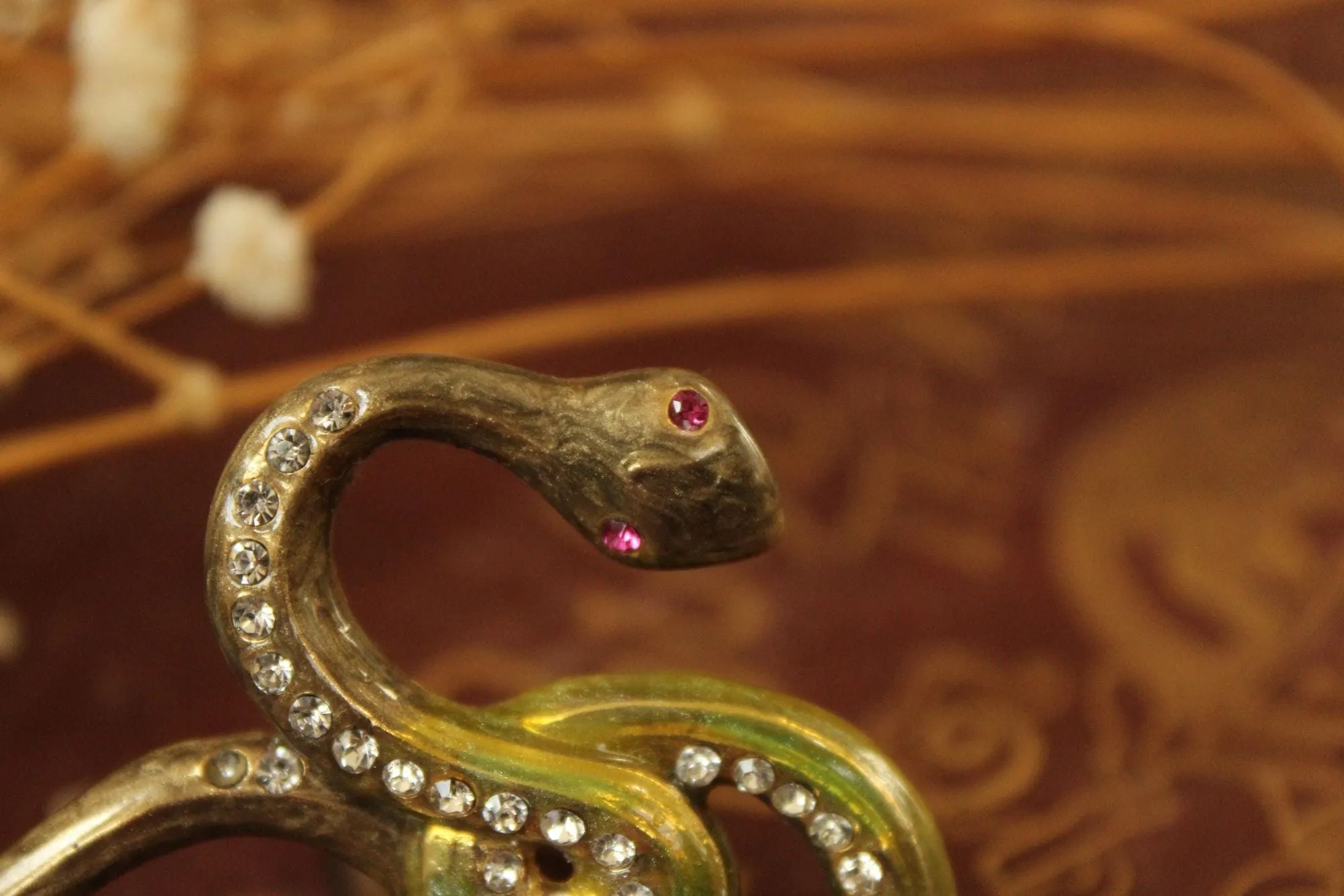 Vintage Betsey Johnson Snake Statement Ring