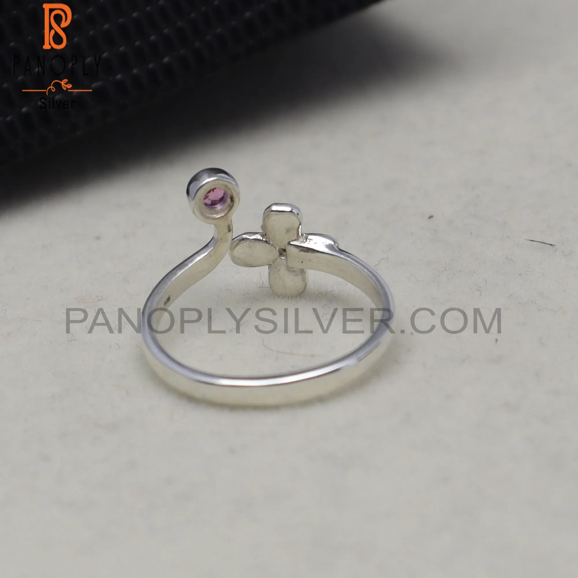 Vintage Pink Topaz Engagement Floral Beauty Rings