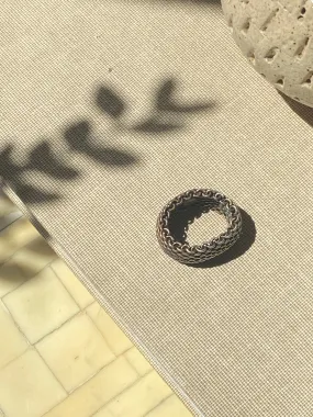 Vintage Tiffany Mesh Silver Ring