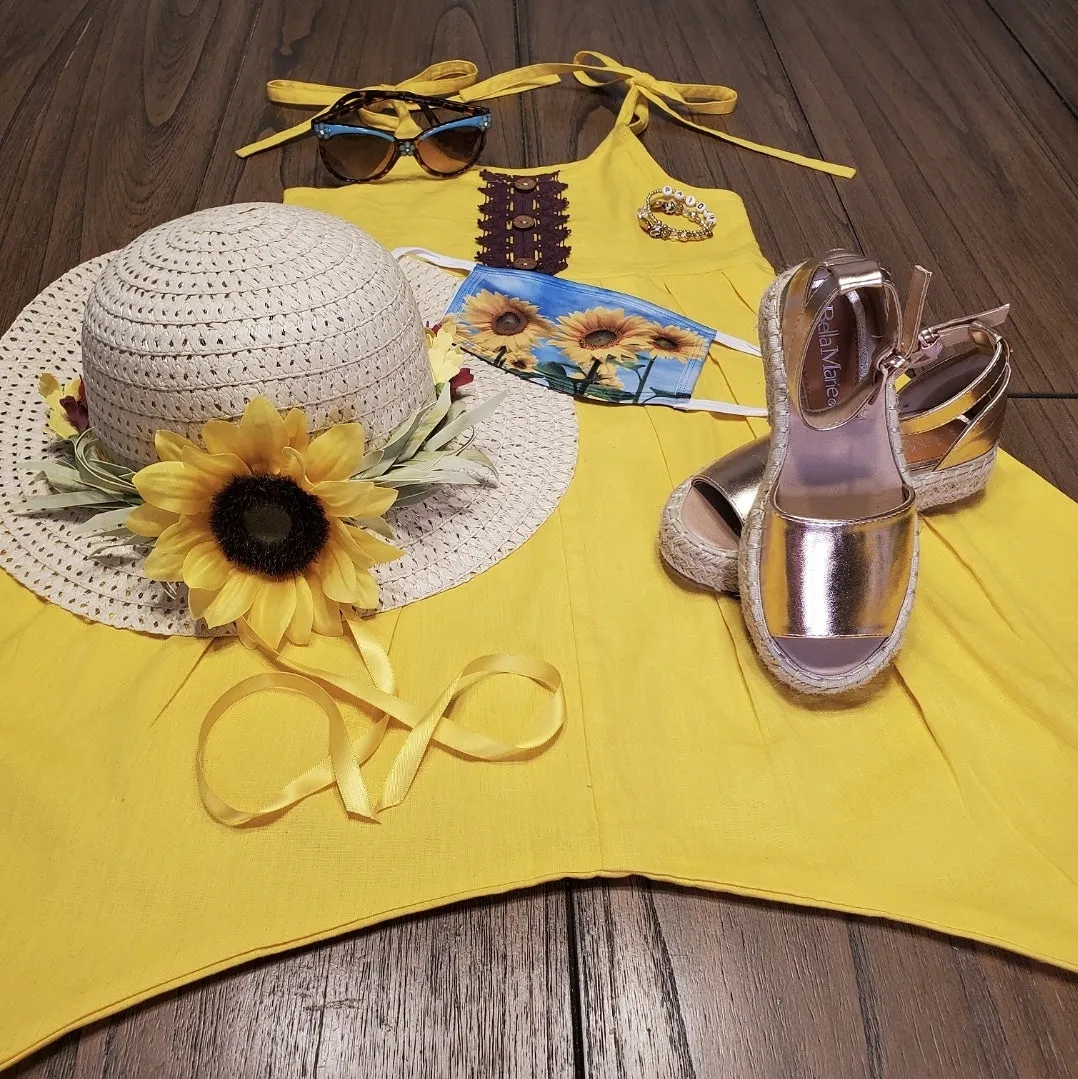 Wide Brim Sunflower Hat