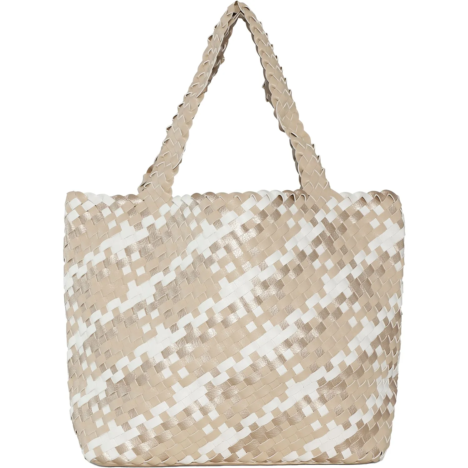 Women's Ilse Jacobsen Bag 08 Graphics Reversible Shopper Ivory/White Synthetic