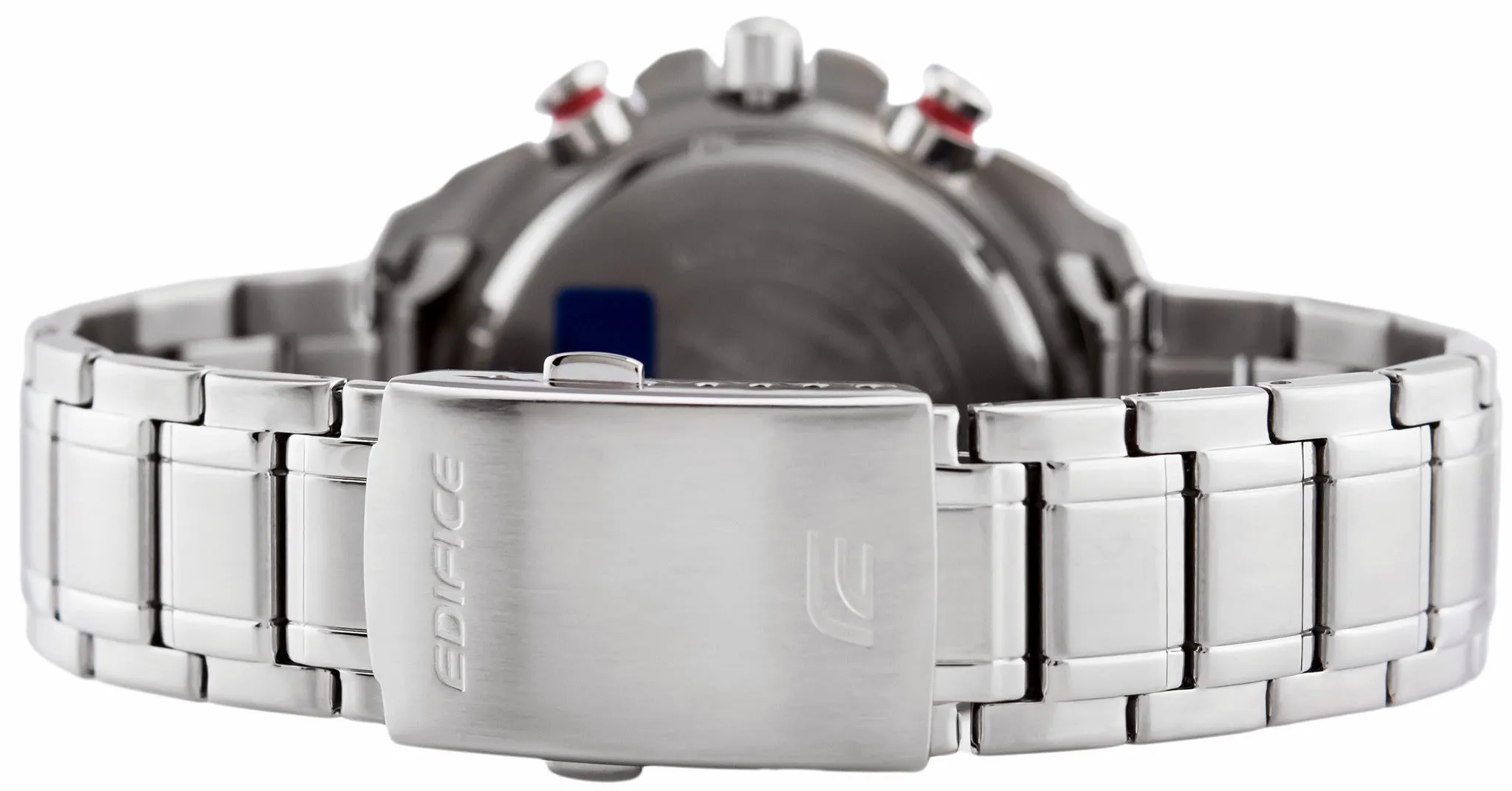 WW0084 Casio Edifice Solar Chronograph Stainless Steel Chain Watch EQS-600DB-1A4UDF