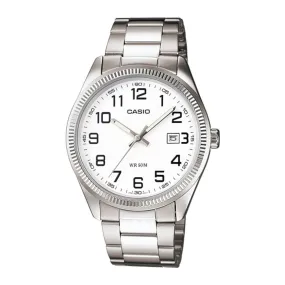 WW0260 Casio Enticer Date Silver Chain Watch MTP-1302D-7BVDF