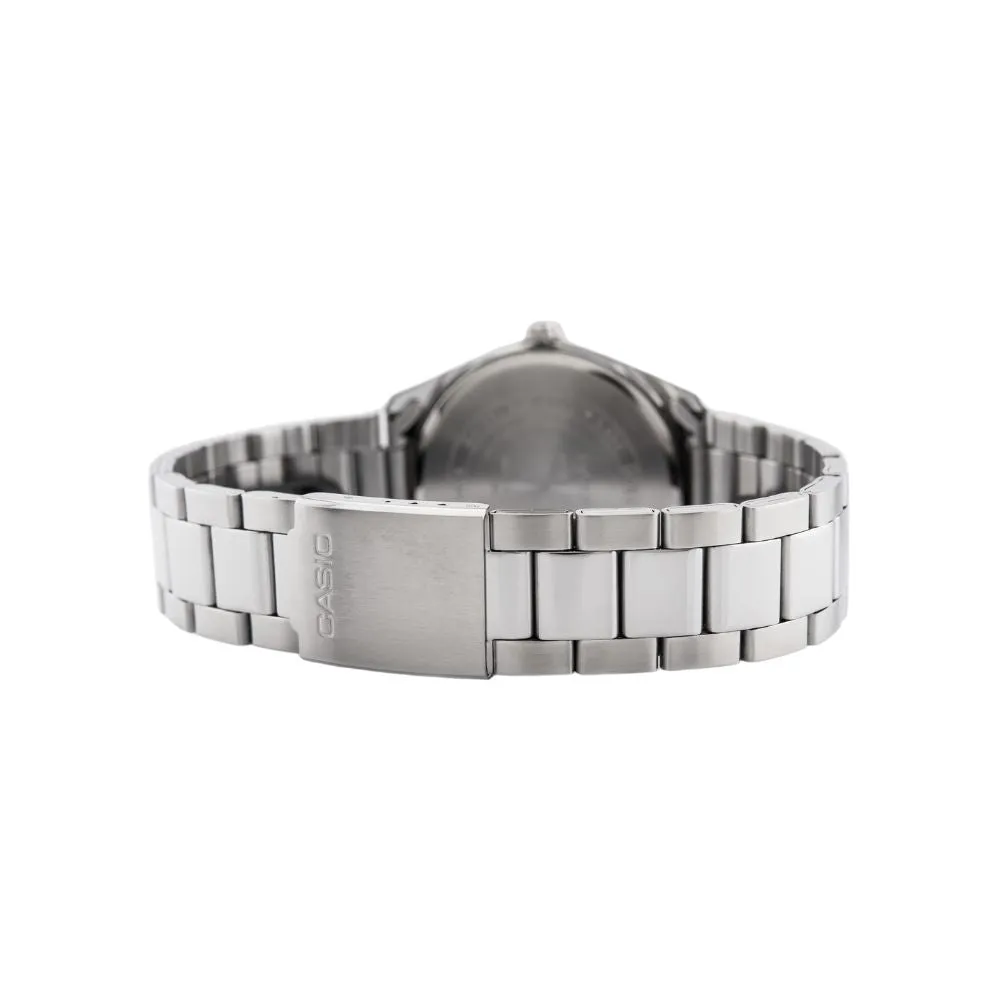 WW0261 Casio Enticer Date Silver Chain Watch MTP-1302D-1A1VDF