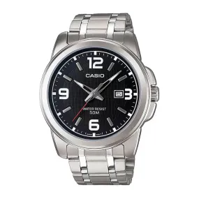 WW0360 Casio Enticer Date Silver Chain Watch MTP-1314D-1AVDF