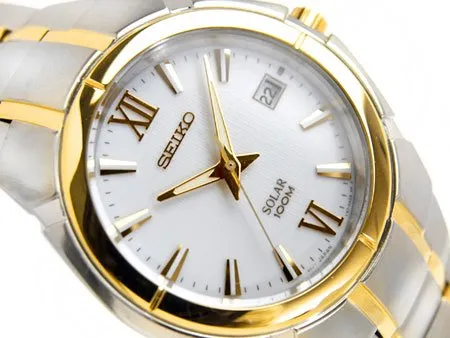 WW0805 Seiko Solar Date Chain Watch SNE088P1