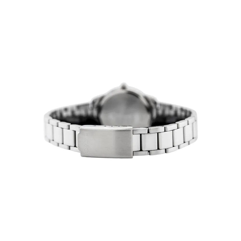 WW1444 Casio Enticer Silver Ladies Chain Watch LTP-1303D-7AVDF