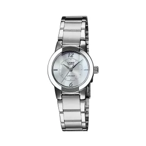 WW1583 Casio Enticer Ladies Silver Chain Watch LTP-1230D-7CDF