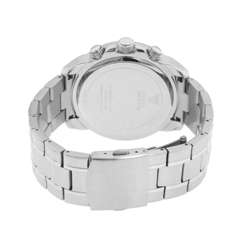 WW1748 Guess Waterpro Chronograph Stainless Steel Silver Chain Watch U15072G2