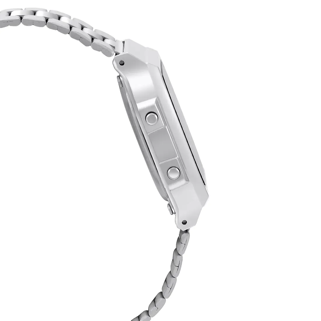 WW1877 Casio Vintage Illuminator Digital Silver Chain Watch A168WA-1WDF