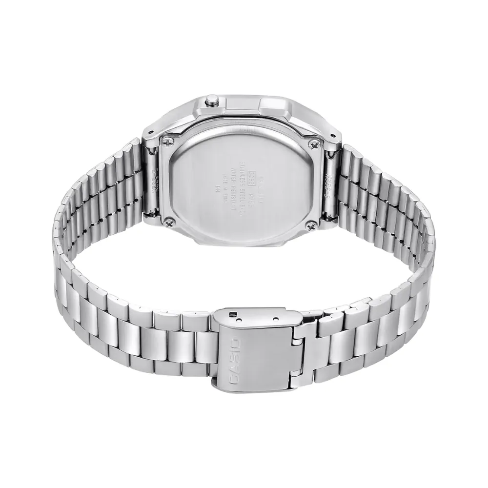 WW1877 Casio Vintage Illuminator Digital Silver Chain Watch A168WA-1WDF