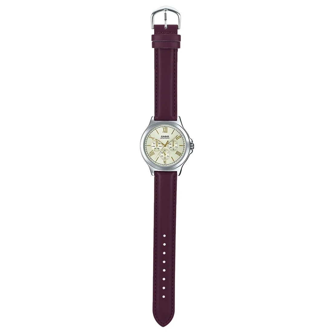 WW1938 Casio Enticer Multifunction Silver Belt Watch MTP-V300L-9AUDF