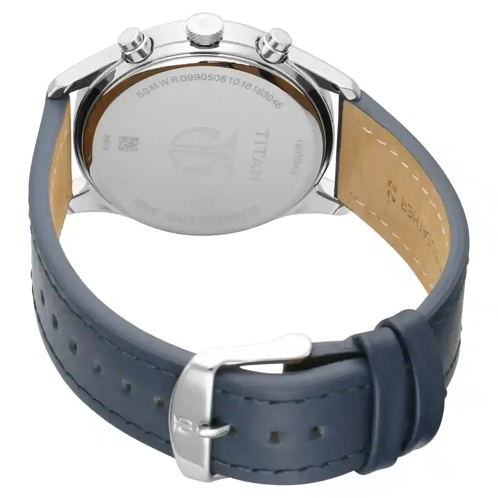 WW2149 Titan Workwear Multifunction Silver Leather Belt Watch 1805SL02