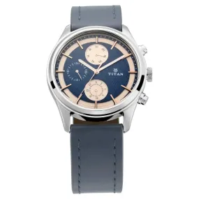 WW2149 Titan Workwear Multifunction Silver Leather Belt Watch 1805SL02