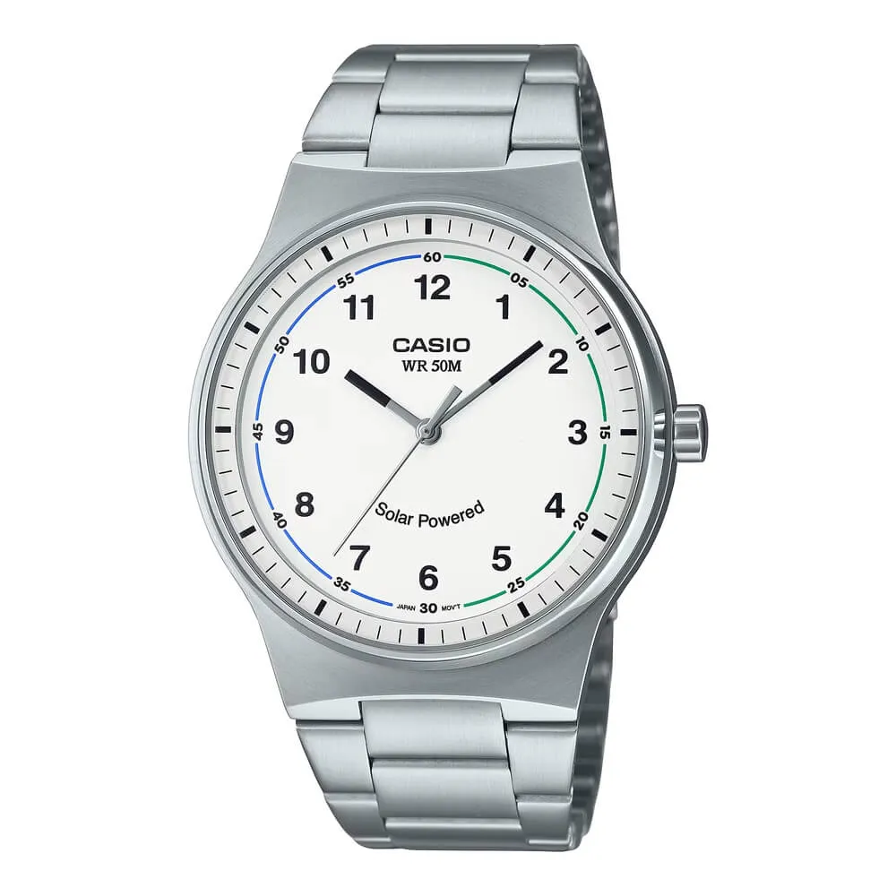 WW2718 Casio Standard Solar Powered Chain Watch MTP-RS105D-7BVDF