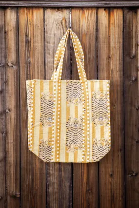 Yellow Tiger Tote Bag